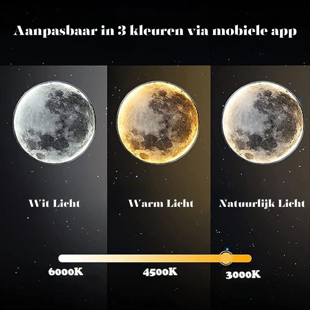 Lámpara Lunar Lunatic - Lámpara Realista de Luna con Dimmabilidad LED