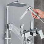 Juego de Ducha - AquaFlow - Ducha de Lluvia de Lujo - Mezclador de Latón