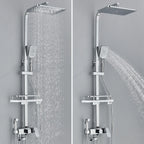 Juego de Ducha - AquaFlow - Ducha de Lluvia de Lujo - Mezclador de Latón