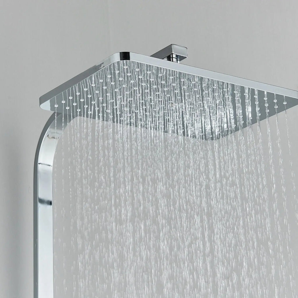Juego de Ducha - AquaFlow - Ducha de Lluvia de Lujo - Mezclador de Latón