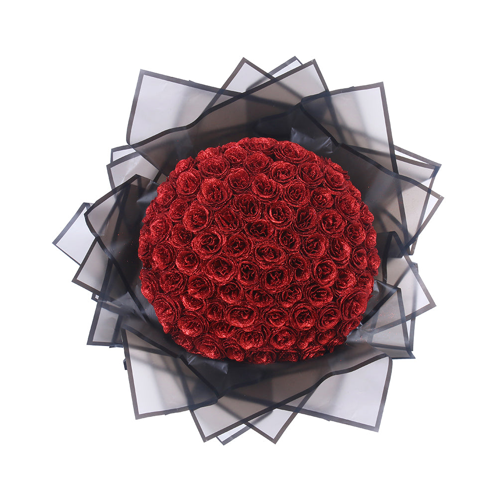 Ramo de Rosas Brillantes de Lujo - Siempre Floreciente