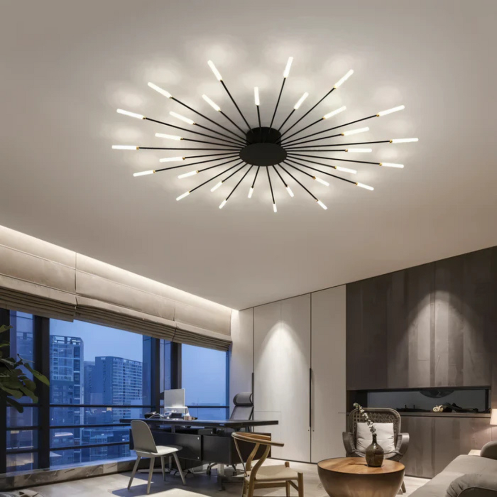 Lámpara de Techo LED Luxe - Elegante Plafón | Iluminación para Salón