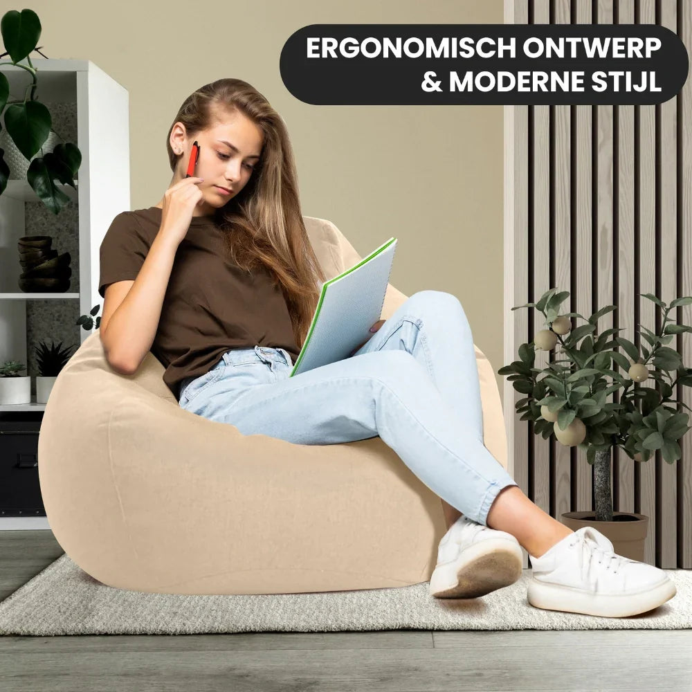 Saco de Tela de Lino de Lujo con Relleno – Cómodo y Ergonómico