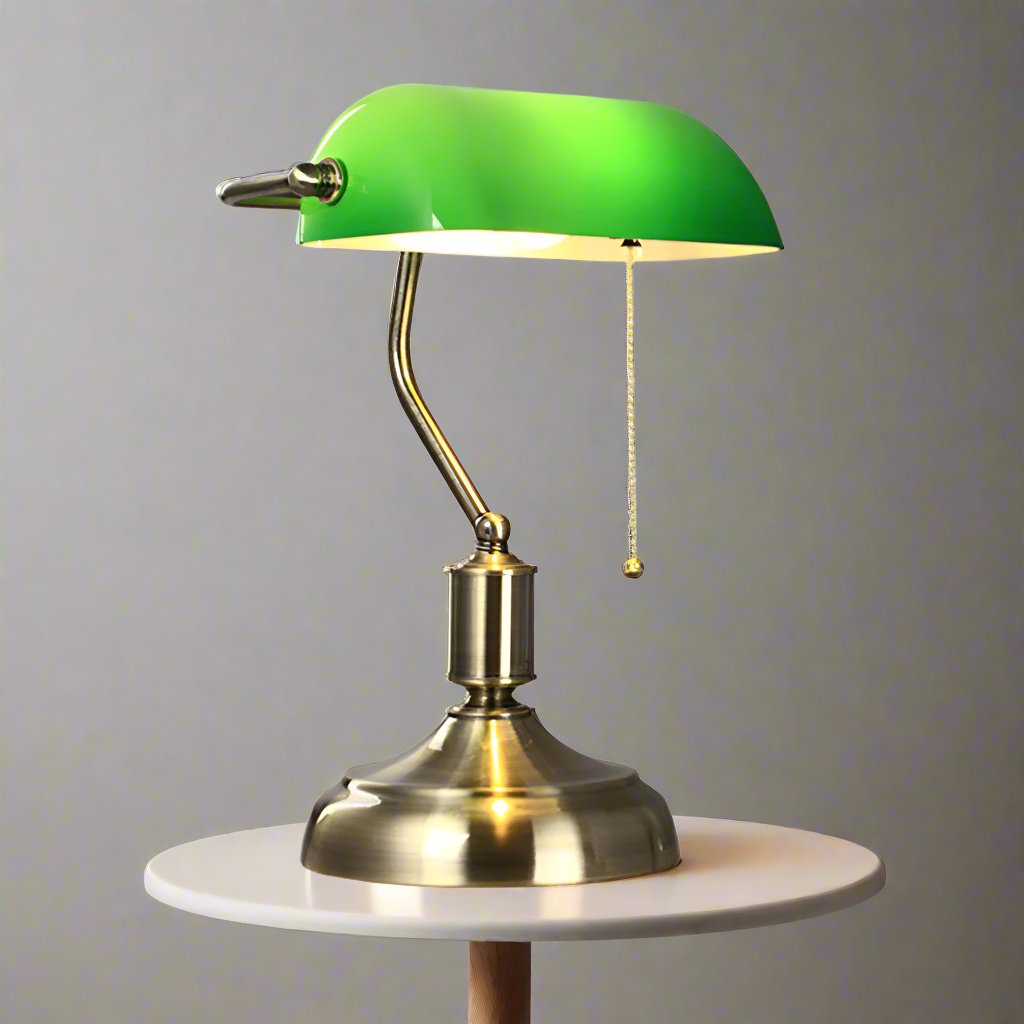 Aurelen | lámpara de escritorio de estilo retro de bronce