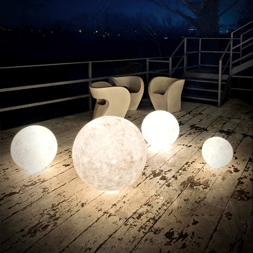 Lámpara Mágica de Luna - Control Táctil Inalámbrico | Base de Madera
