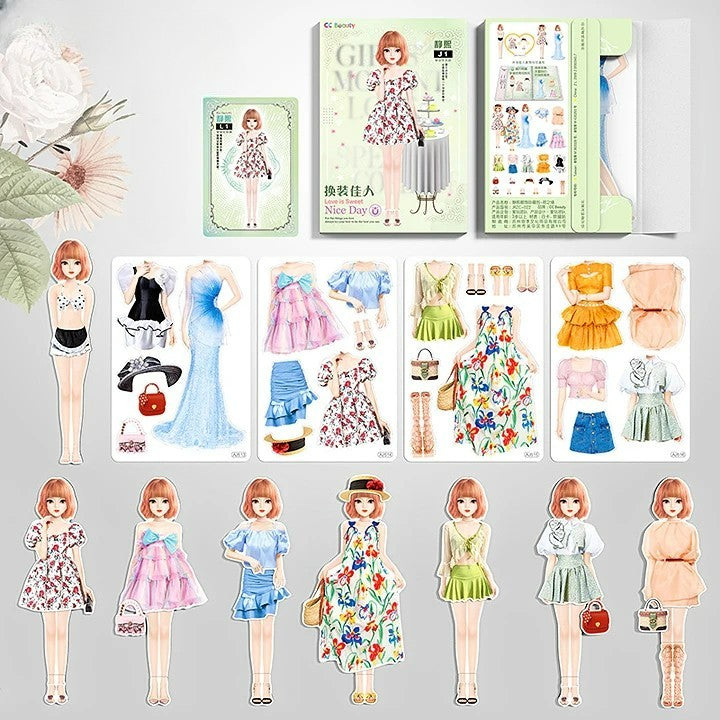Muñeca de Papel Magnética | Ropa Creativa para Niños