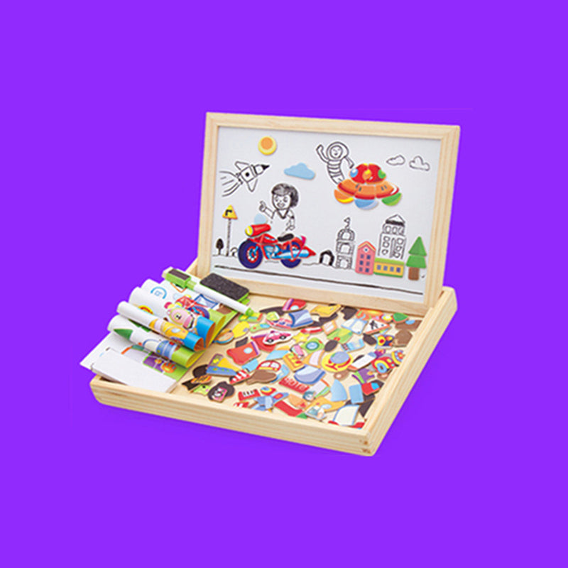 Tablero Magnético para Niños - Rompecabezas de Animales Multifuncional