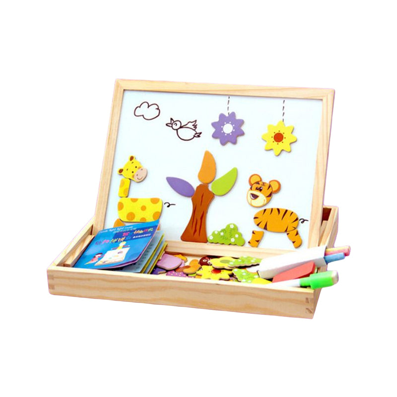 Tablero Magnético para Niños - Rompecabezas de Animales Multifuncional