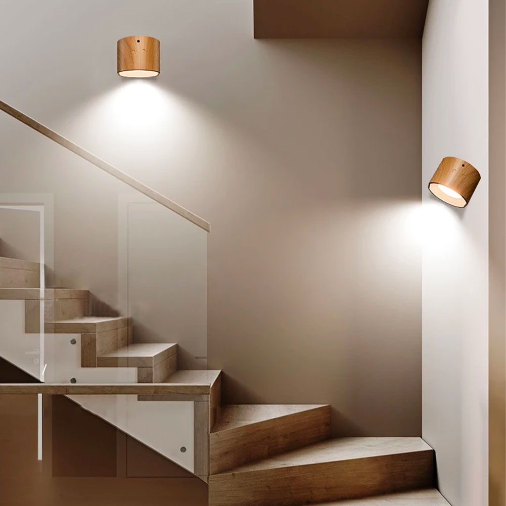 Vista - Lámpara de pared LED recargable 360°
