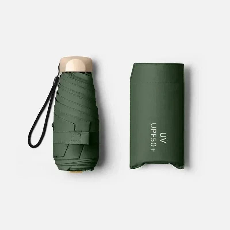 Kalsten | Paraguas Mini Plegable Solara – Compacto, protección UV y resistente al viento