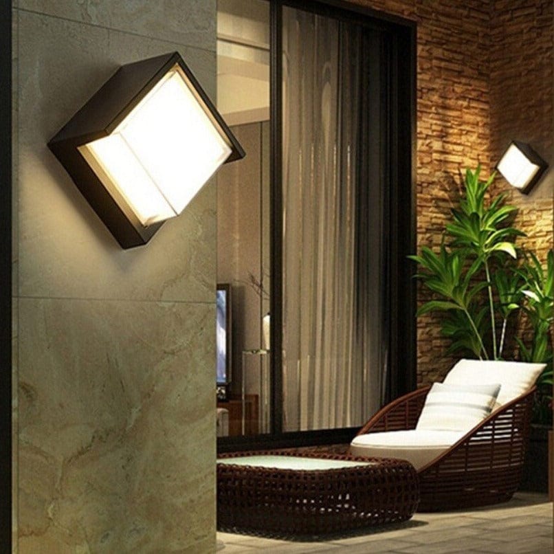 Lunaris | Lámpara de pared LED exterior moderna