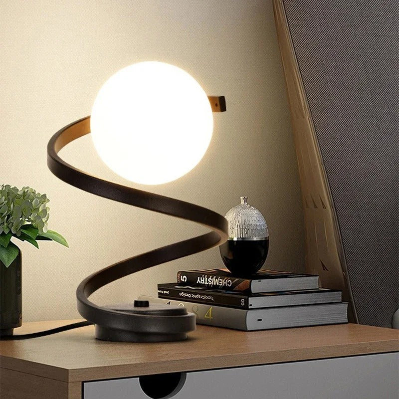Forma esférica de la lámpara LED | Lámpara de mesa minimalista