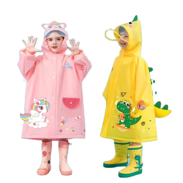 Chaqueta de Lluvia Impermeable para Niños con Diseño Alegre