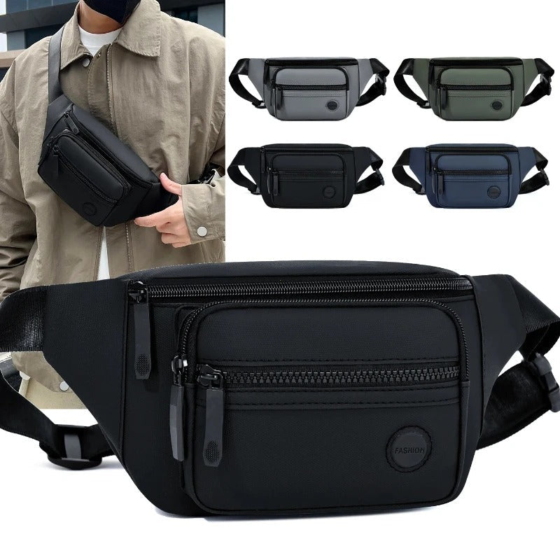 Bolsa de Cintura para Hombre | Resistente al Agua | Diseño Multifuncional