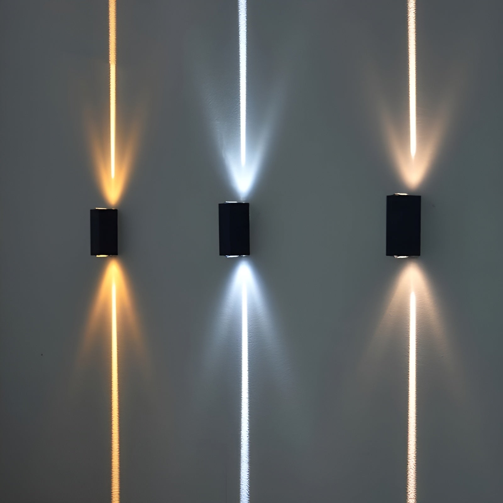 StoneGlow – Lámpara de pared LED con aspecto de hormigón para iluminación interior y exterior resistente a la intemperie