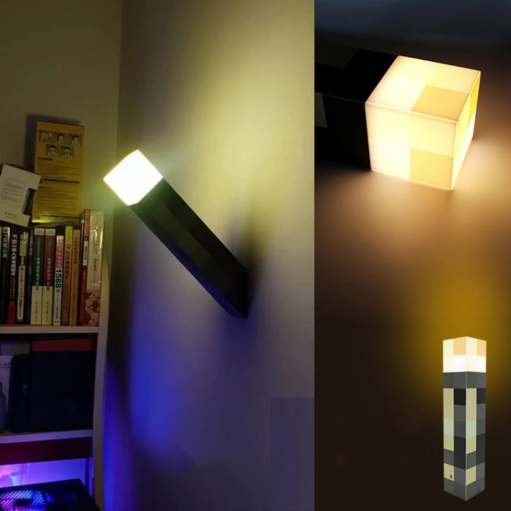 GlowTorch | Iluminación ambiental con lámpara LED de Minecraft