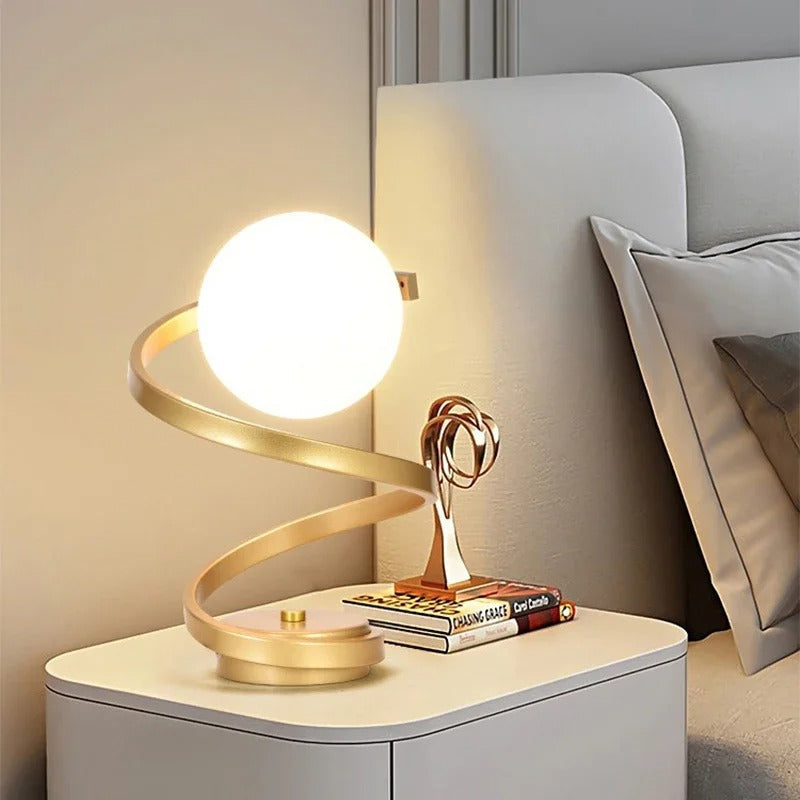 Forma esférica de la lámpara LED | Lámpara de mesa minimalista