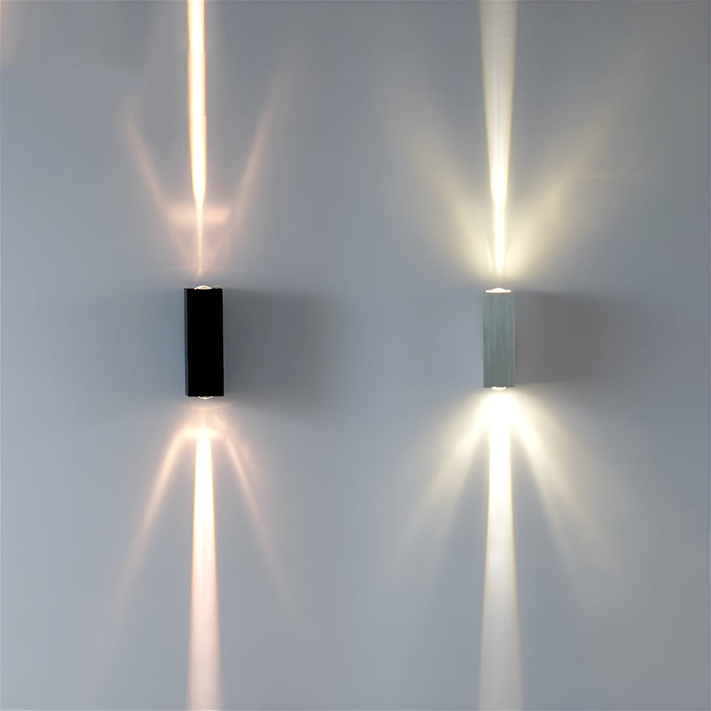 StoneGlow – Lámpara de pared LED con aspecto de hormigón para iluminación interior y exterior resistente a la intemperie