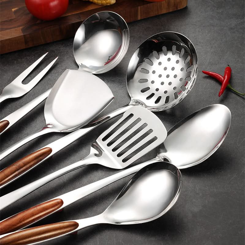 Küchenmeister – Set de Utensilios de Cocina Premium de Acero Inoxidable