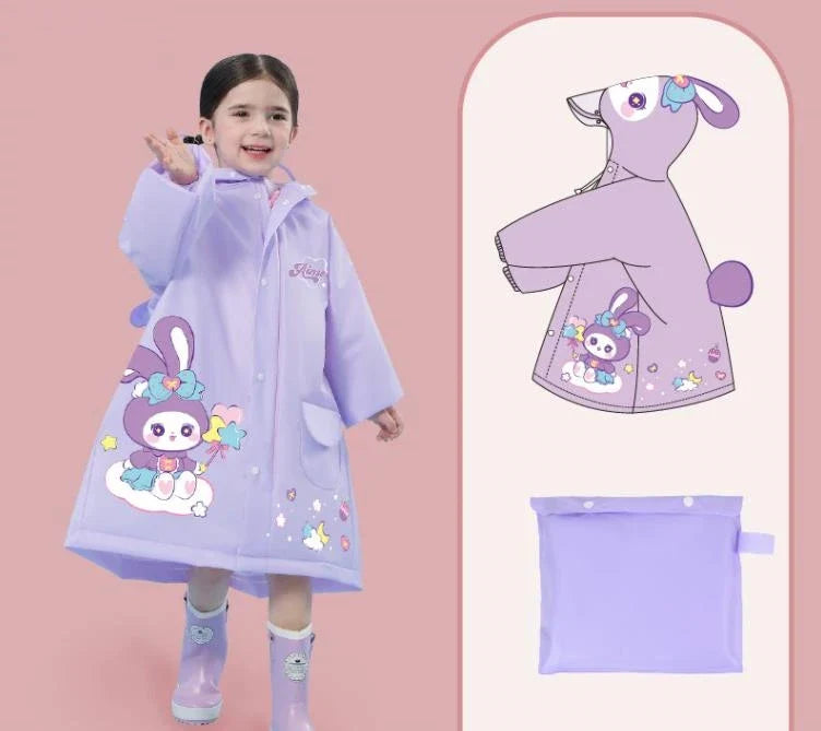 Chaqueta de Lluvia Impermeable para Niños con Diseño Alegre