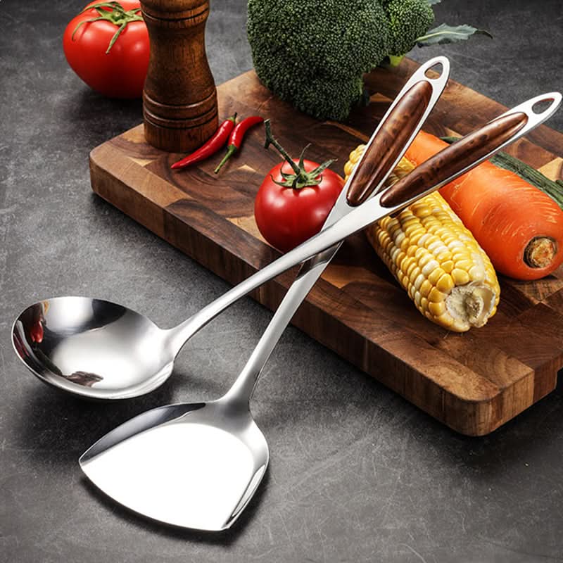 PROCHEF - Juego de utensilios de cocina de acero inoxidable para una cocción duradera, ergonómica y precisa con un diseño elegante