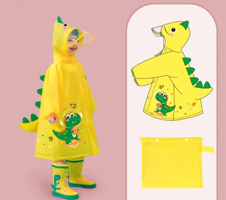 Chaqueta de Lluvia Impermeable para Niños con Diseño Alegre
