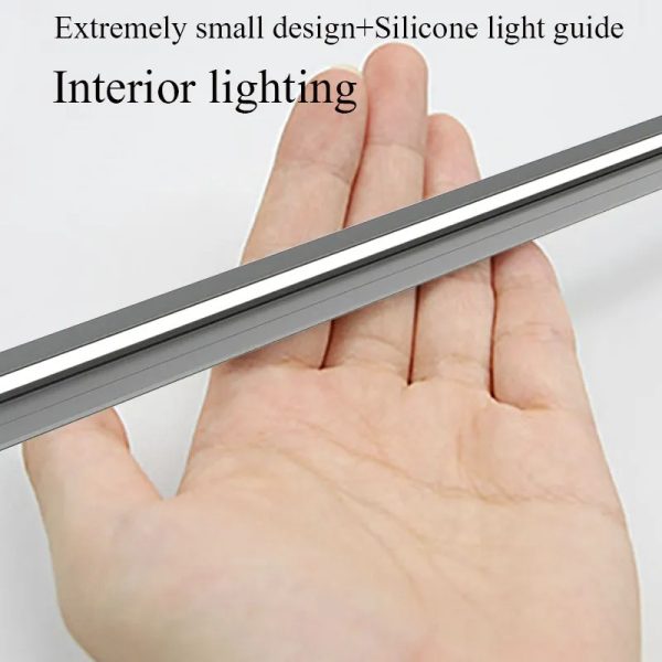 Barras de Iluminación LED de 45 Grados para Debajo del Mueble, Tiras Ultra Finas Invisibles