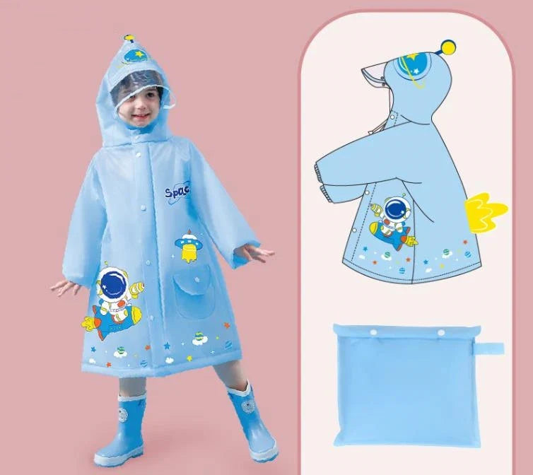 Chaqueta de Lluvia Impermeable para Niños con Diseño Alegre