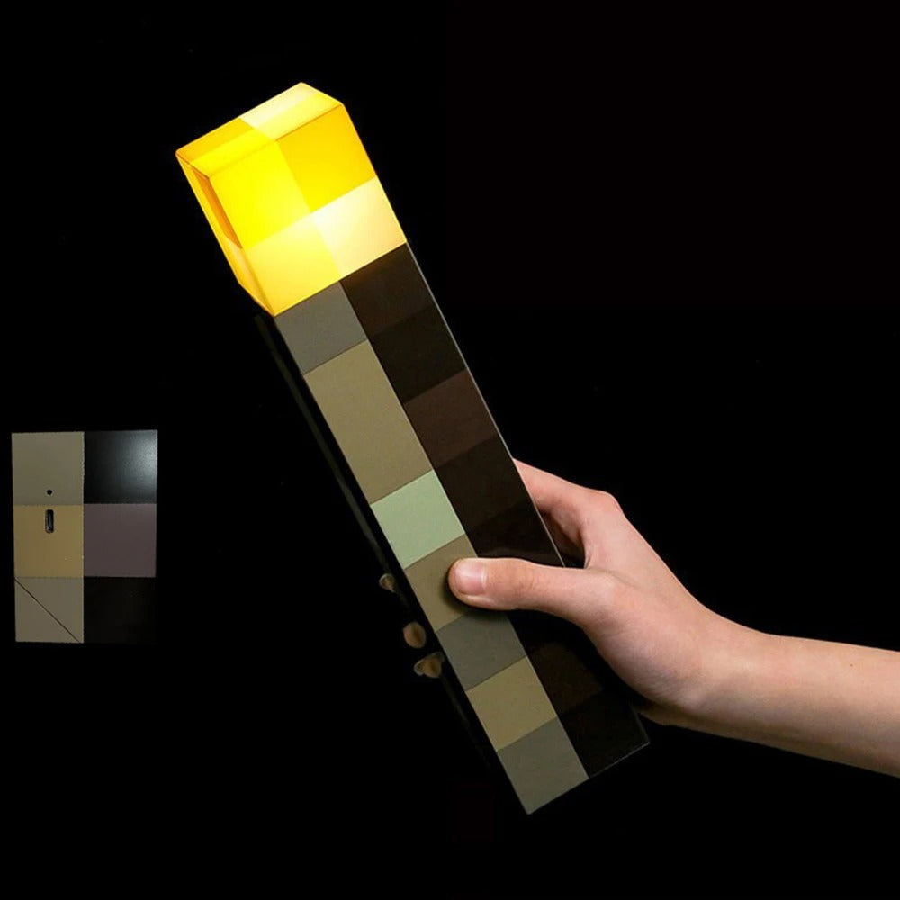 GlowTorch | Iluminación ambiental con lámpara LED de Minecraft