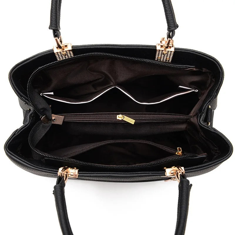 Bolso messenger para mujeres con charm de flores