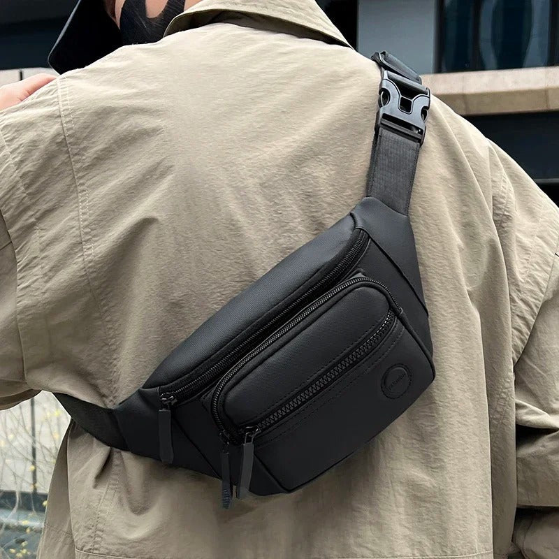 Bolsa de Cintura para Hombre | Resistente al Agua | Diseño Multifuncional