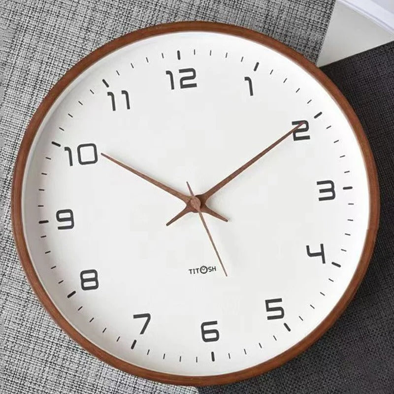 Reloj de Pared de Madera Minimalista
