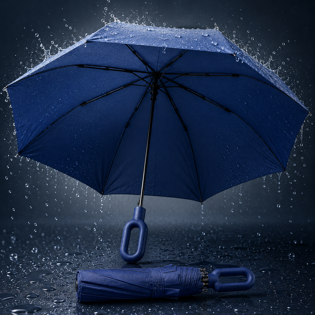 STORMLOCK - Paraguas automático a prueba de viento con estructura de 8 varillas y protección UV diseñado para una fuerte resistencia a las inclemencias del tiempo y la conveniencia en viajes diarios