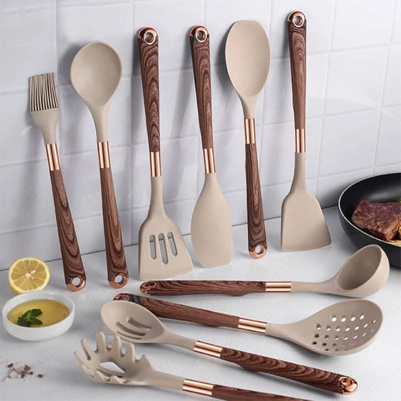 ChefSilica – Set de cocina premium de silicona de 10 piezas