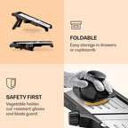 SlicerPro Kit de Seguridad | Mandolina con Guantes Resistentes a Cortes