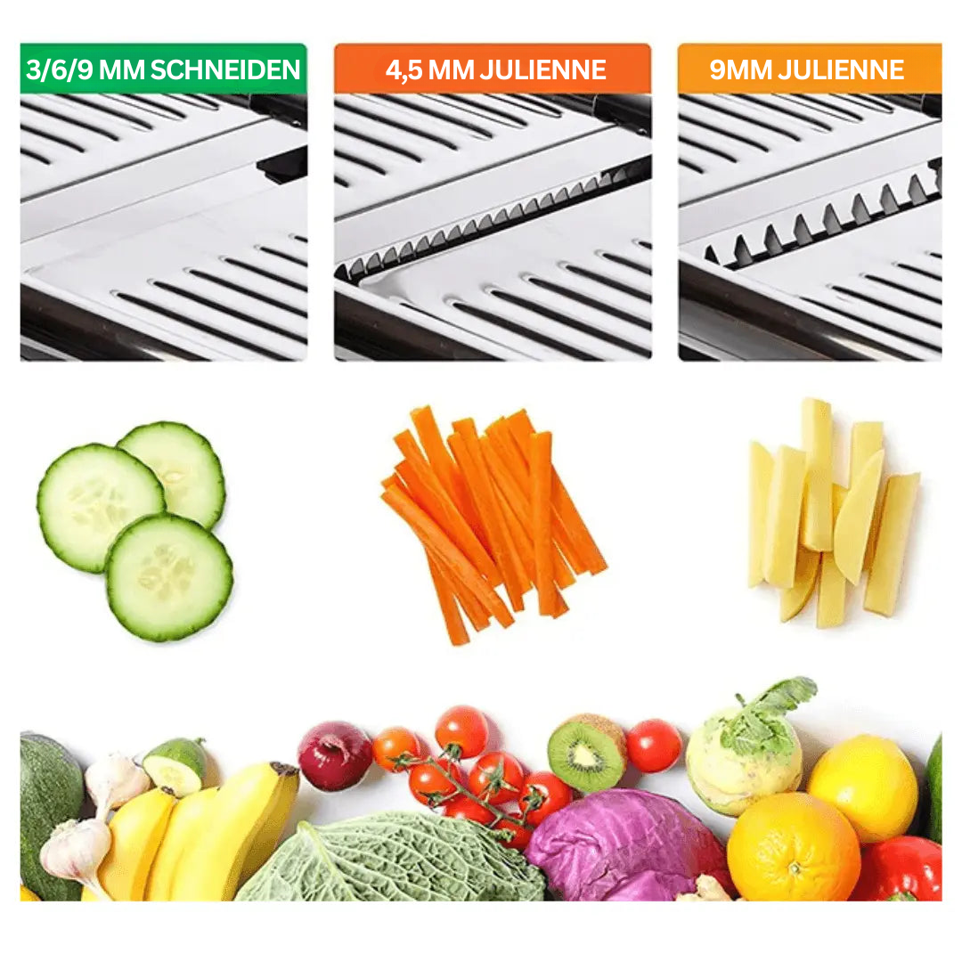 Lisslune | Cortador ProLine Sharp – Mandolina Ajustable para Verduras y Frutas