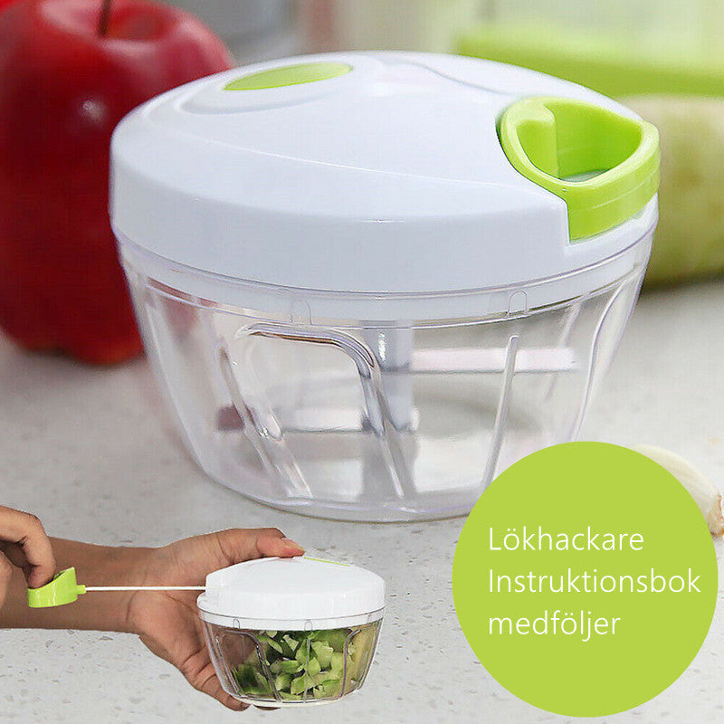 Cortador de Cebolla Manual de Acero Inoxidable con Diseño Ergonómico