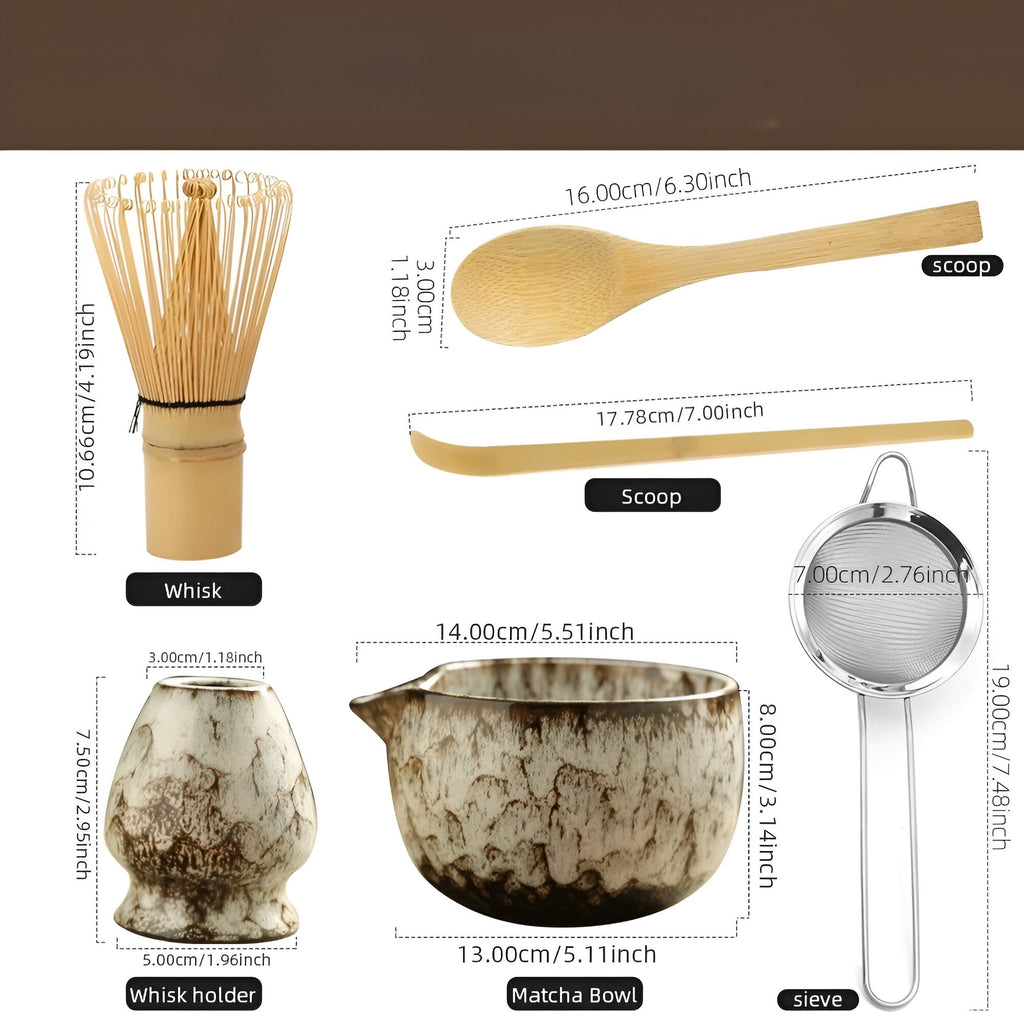 Juego de Cerámica Matcha - Ceremonia Tradicional del Té | 6 piezas