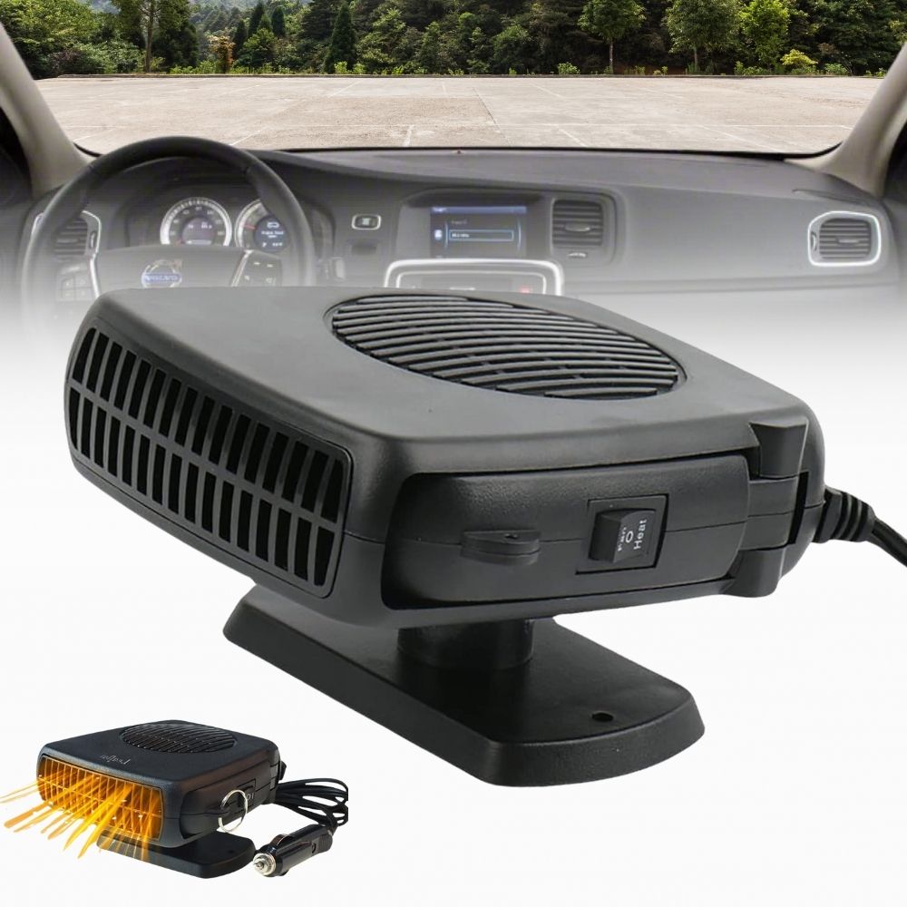 Calentador y descongelador portátil de 12V para coche – Ventilador cerámico de 150W/300W