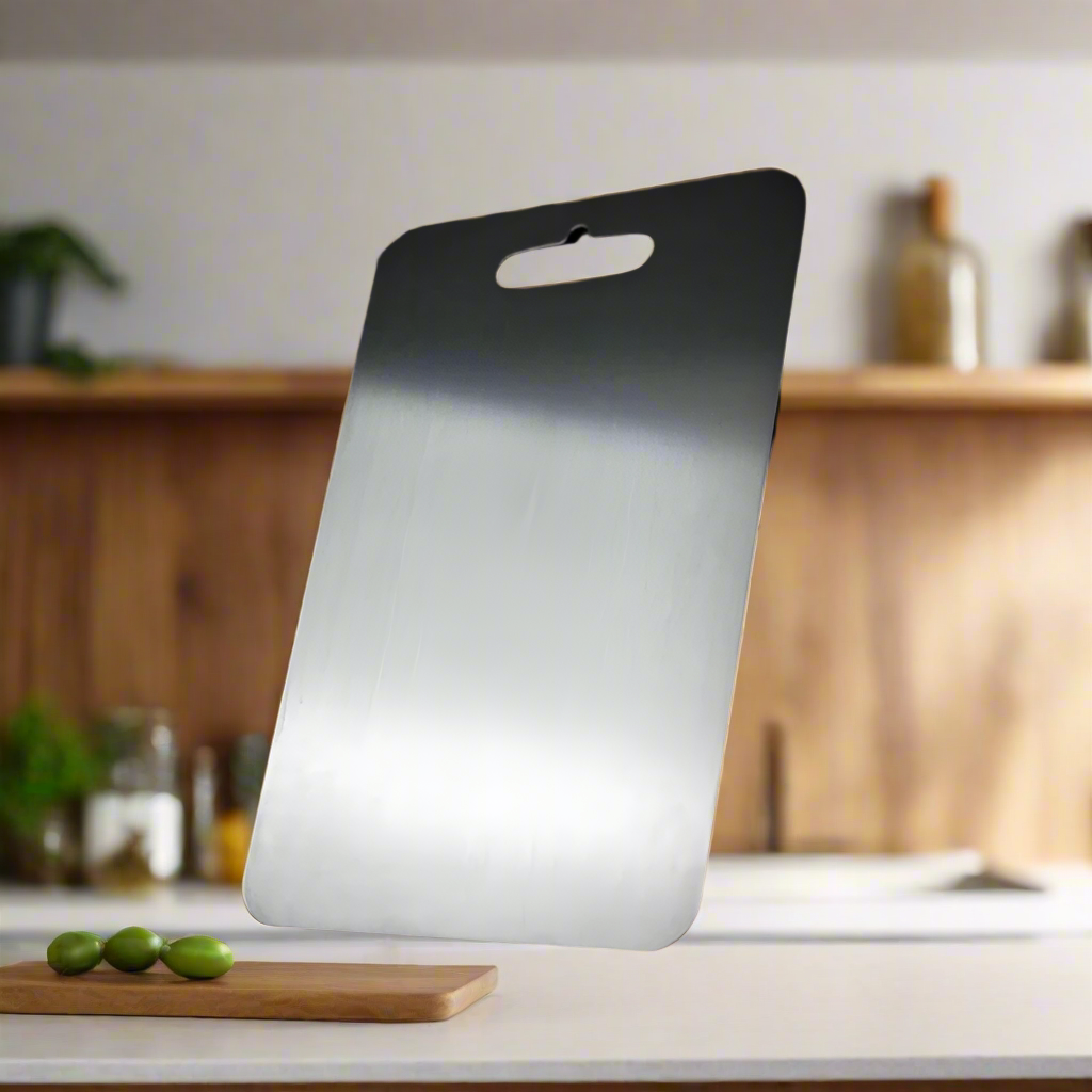 Tabla de Cortar de Titanio de Grado Médico - Superficie Segura y No Porosa