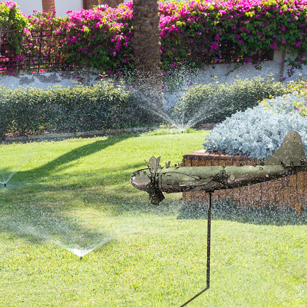 Molino de Viento Volador para Jardín – Decoración Metálica Única para Espacios Exteriores