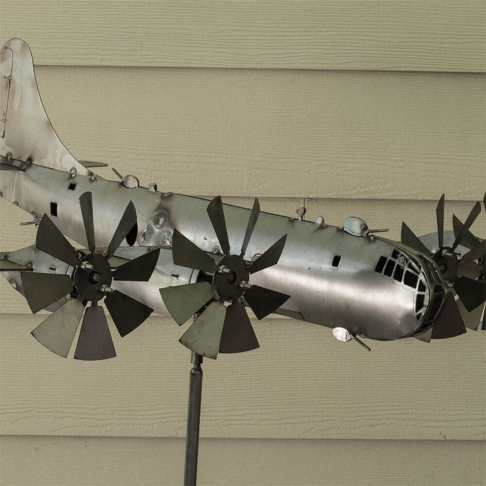 Molino de Viento Volador para Jardín – Decoración Metálica Única para Espacios Exteriores