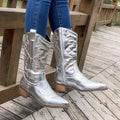 Botas Retro de Vaquera hasta la Pantorrilla