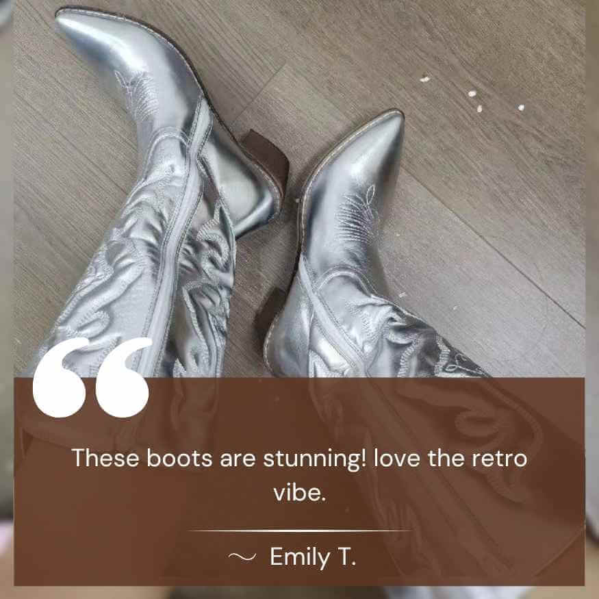 Botas Retro de Vaquera hasta la Pantorrilla