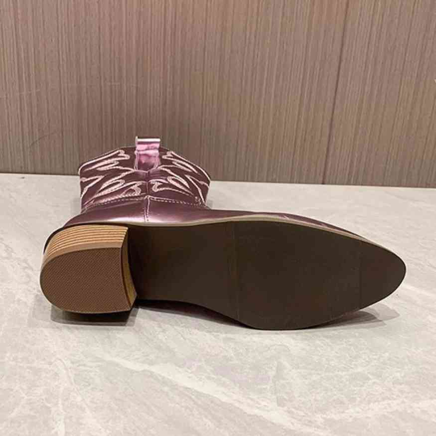 Botas Retro de Vaquera hasta la Pantorrilla