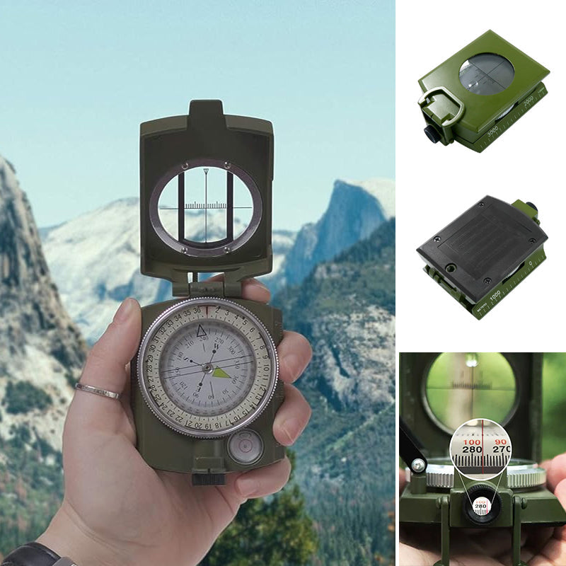 Brújula militar multifuncional con clinómetro para uso al aire libre