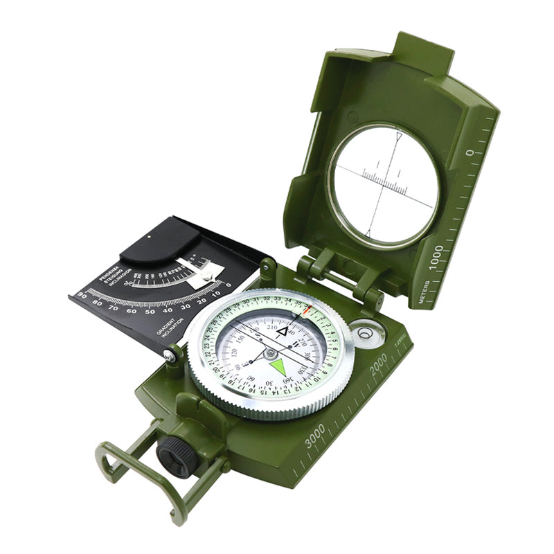 Brújula militar multifuncional con clinómetro para uso al aire libre