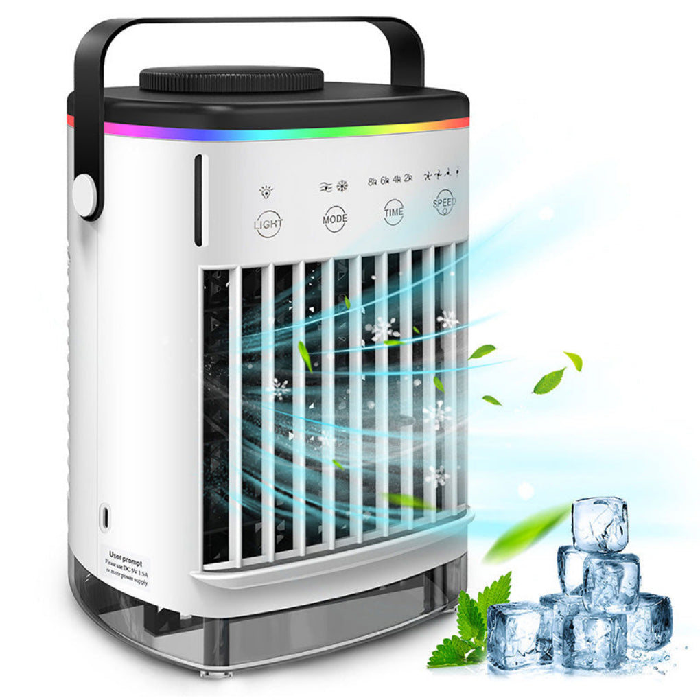 Mini Aire Acondicionado Portátil – Humidificador y Purificador de Aire