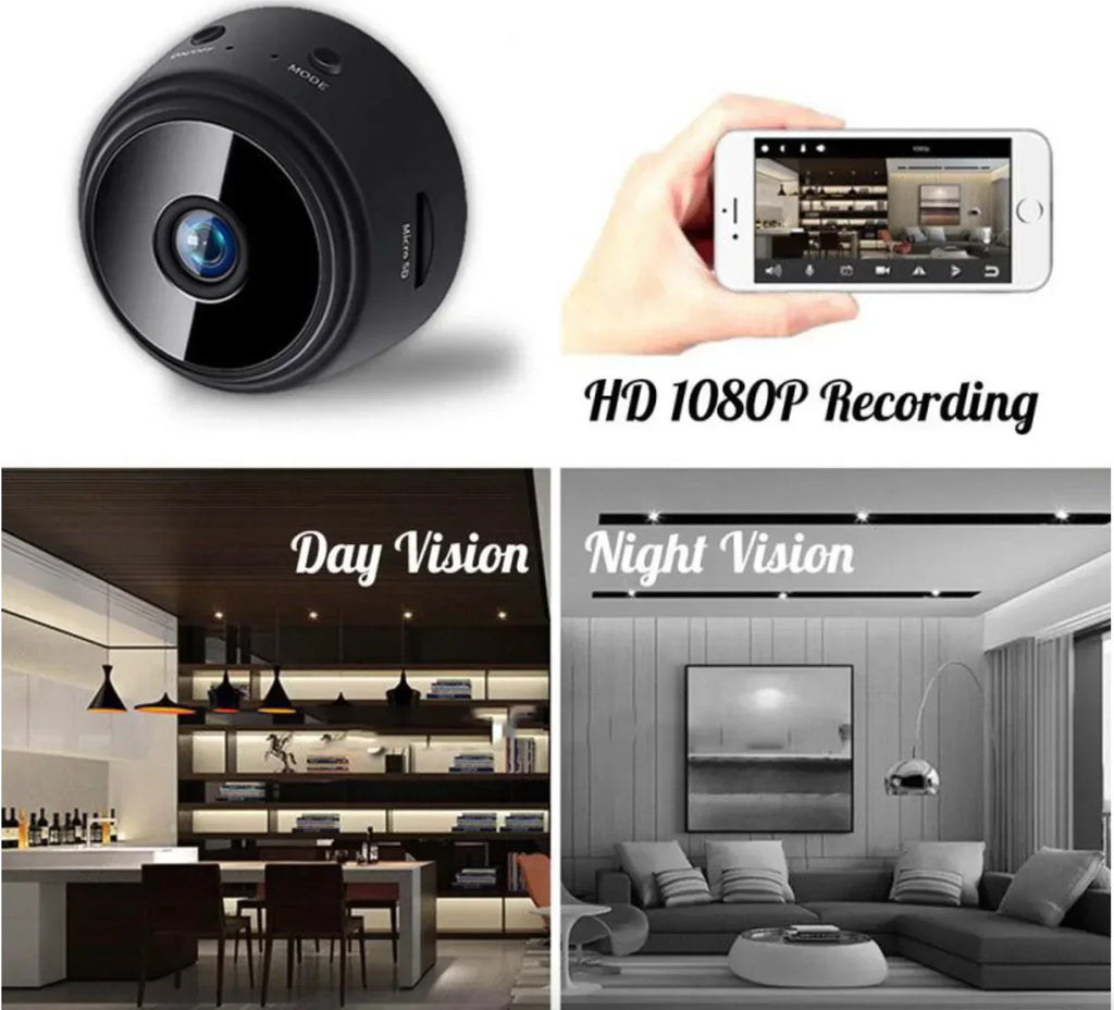 Cámara Mini 1080P HD Visión Nocturna Inalámbrica