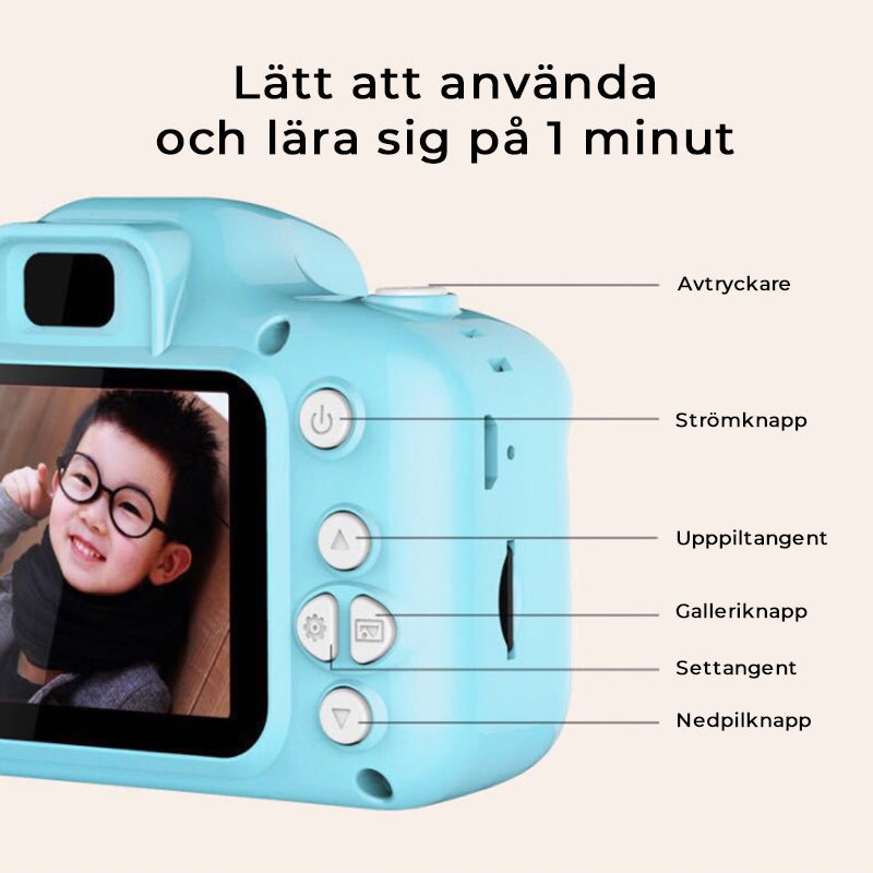 Mini cámara digital HD para niños con efectos fotográficos inteligentes